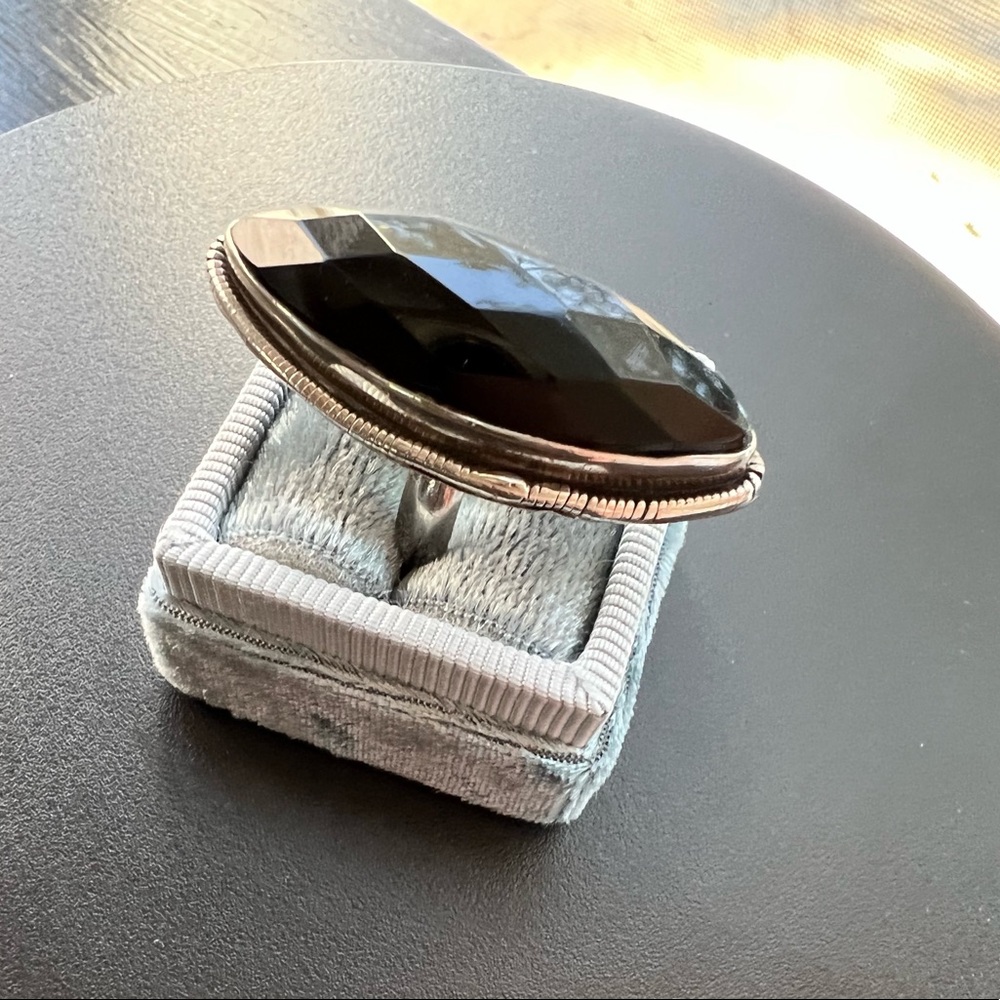 Black Onyx Statement Ring 7